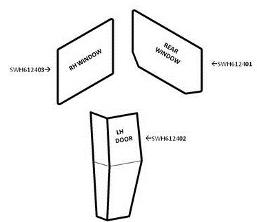 UW95305   Door and Window Seal Kit---6124, 6125, 6144, 6145, 6175, 6195, 6215 